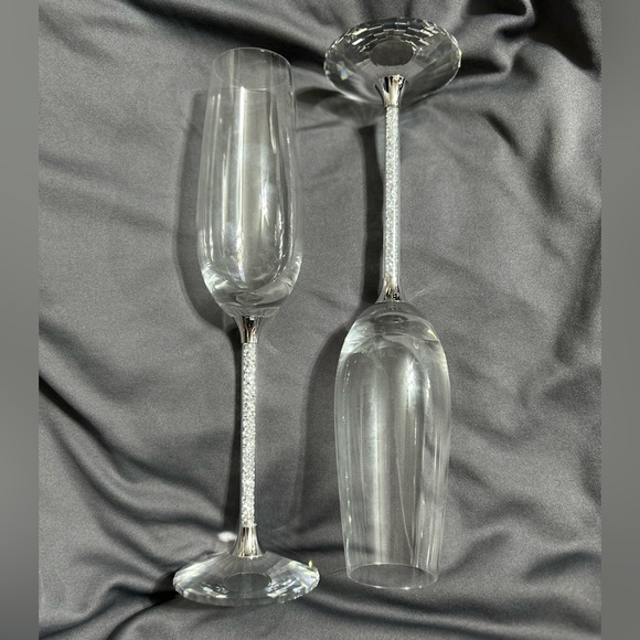 Swarovski champagne flutes